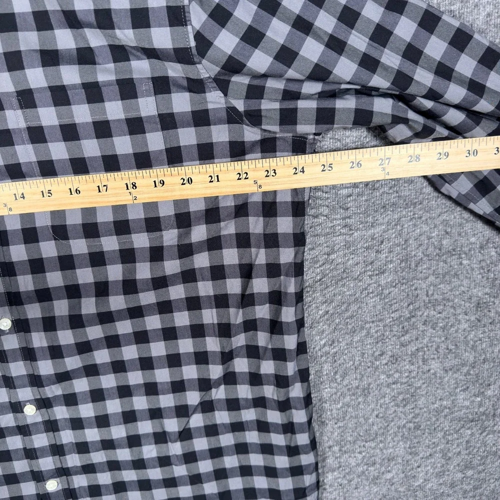 Vineyard Vines Shirt Mens XL Grey Gingham‎ OTG Performance Brrr Button Down